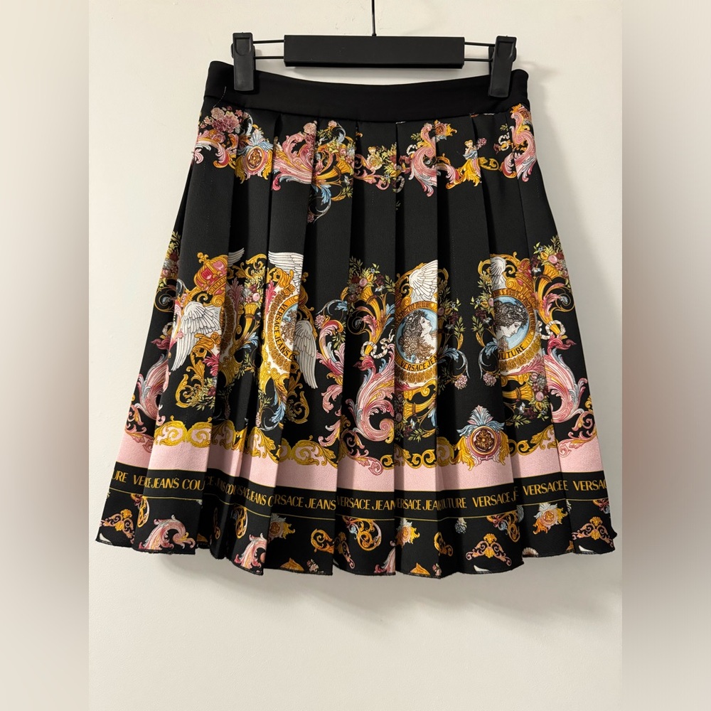 Versace Jeans Couture Pleated Mini Skirt - Size US2